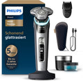 PHILIPS, Elektrorasierer, Rasierer i9000 Prestige, Nass- und Trockenrasierer für Herren mit integriertem, grau-silber