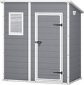 Keter, Gerätehaus, 183.5 x 111 x 200.5 cm, 168.5 x 97 x 154 cm, Manor Pent 6x4 Gartenhaus wetterfest, Kunststoff