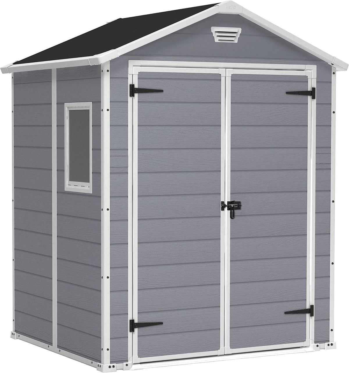 Gerätehaus, Keter, 185x152x226cm, 169x138x219cm, 4.8m, Manor 6x5DD Gartenhaus wetterfest ³, Kunststoff, Outdoor