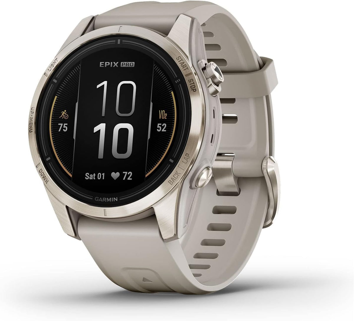 Garmin, Smartwatch, 42 mm, epix Pro (Gen 2) Sapphire Edition, Hochleistungs-, fortschrittliche Trainingstechnologie