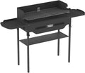 Holzkohlegrill, mit dreistufiger Temperatureinstellung, Außengrill mit DREI Ablagefächern, Grill für Camping im Freien und Treffen mit der Familie und