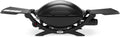 Weber, Gasgrill, 54 x 39cm, Q2000, Grillfäche, portabler BBQ Grill, 1 Brenner, mit ausklappbaren Seitentischen