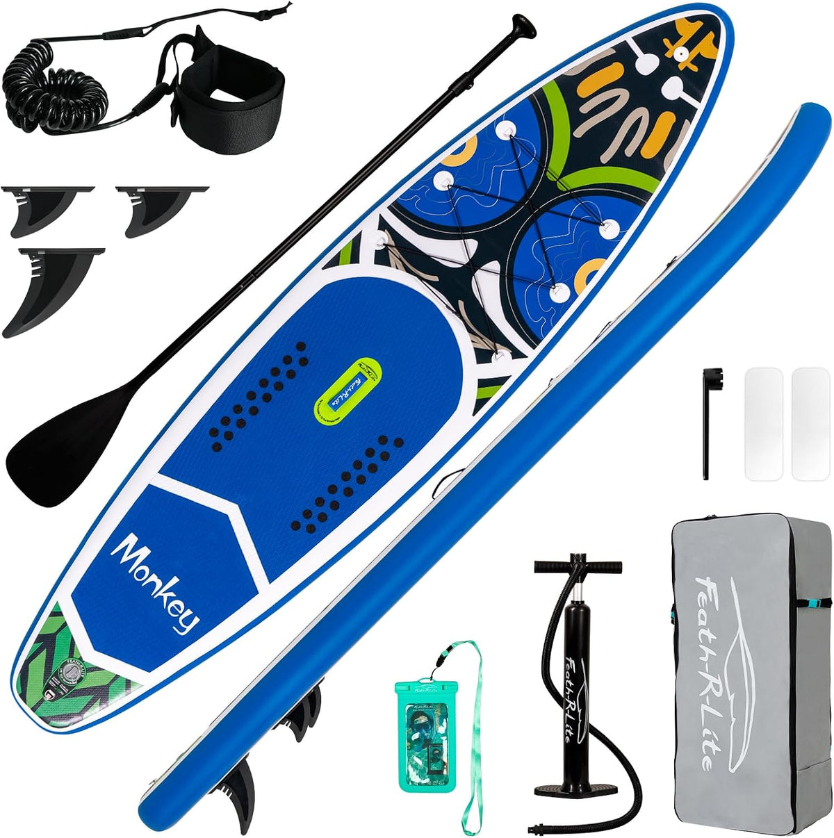 FunWater, SUP-Board, 10'& 11' Stand Up Paddle Board Sup Board, Aufblasbares Stand Up Paddle Board für Erwachsene