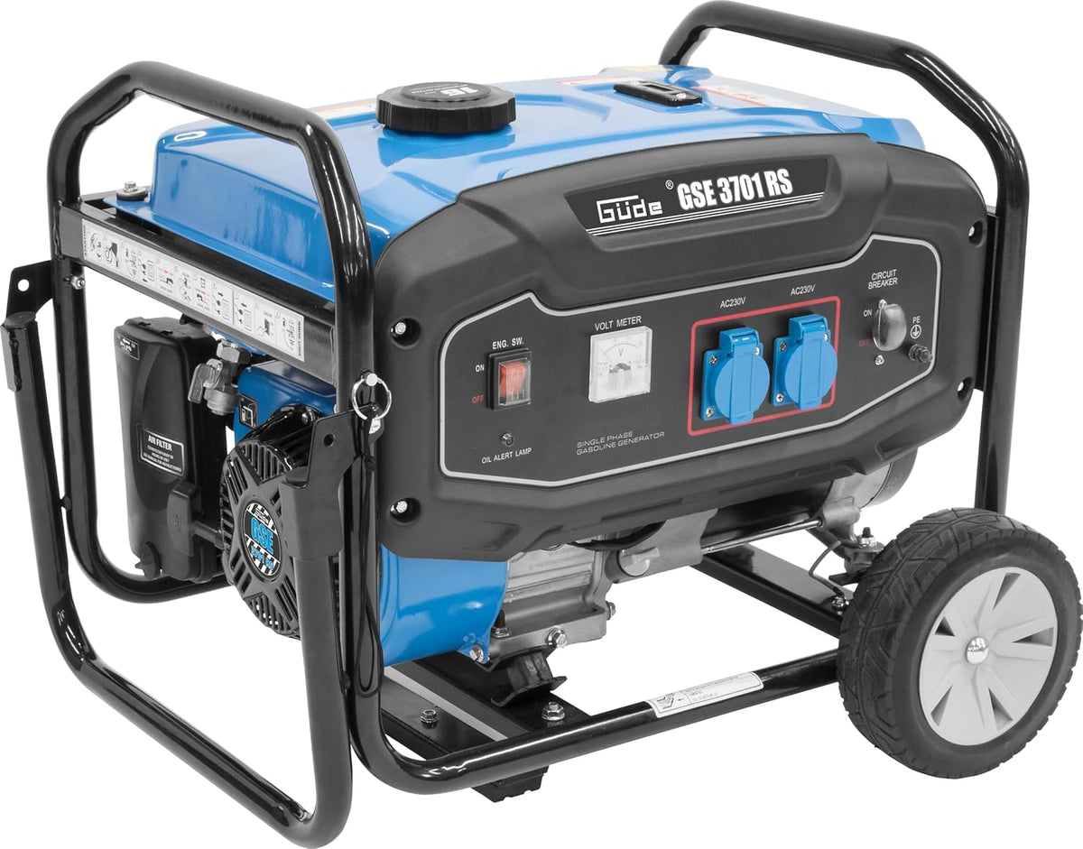 Güde, Powerstation, 2800 W, 230 V, 15 L, Stromerzeuger GSE 3701 RS (4-Takt Motor, Benzin, 5
