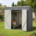 Gerätehaus, FammyLoft, Gartenhaus Metall, Garten Geräteschuppen Metall, Gartenschrank Wasserdicht für Outdoor Terrasse