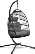 Hängesessel, Swoods, 150 kg, mit Gestell - Outdoor - Indoor und Outdoor - Hängstuhl mit