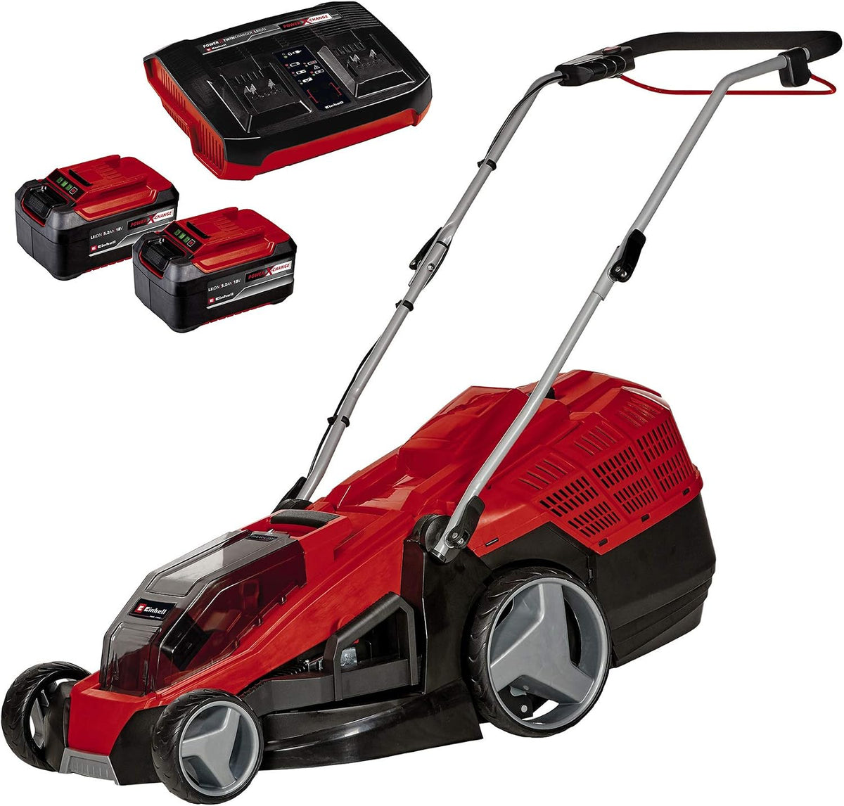 Einhell, Rasenmäher, 5,2 Ah, 43 cm, 36 V, GE-CM 36/43 Akku- Li M Kit Power X-Change