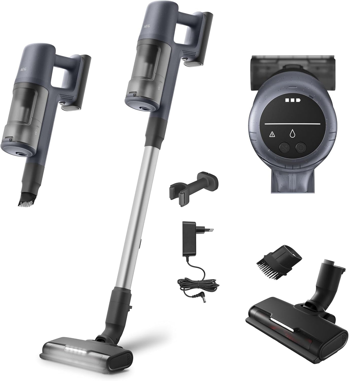 AEG, Stabstaubsauger, 6000 Akku Staubsauger kabellos, ETM Testsieger, Dunkelblau, AP61CB21DB