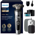 PHILIPS, Rotationsrasierer, Rasierer S9000 Prestige - Elektrischer Nass- und, glänzendes Chrom, Lift & Cut-Rasiersystem