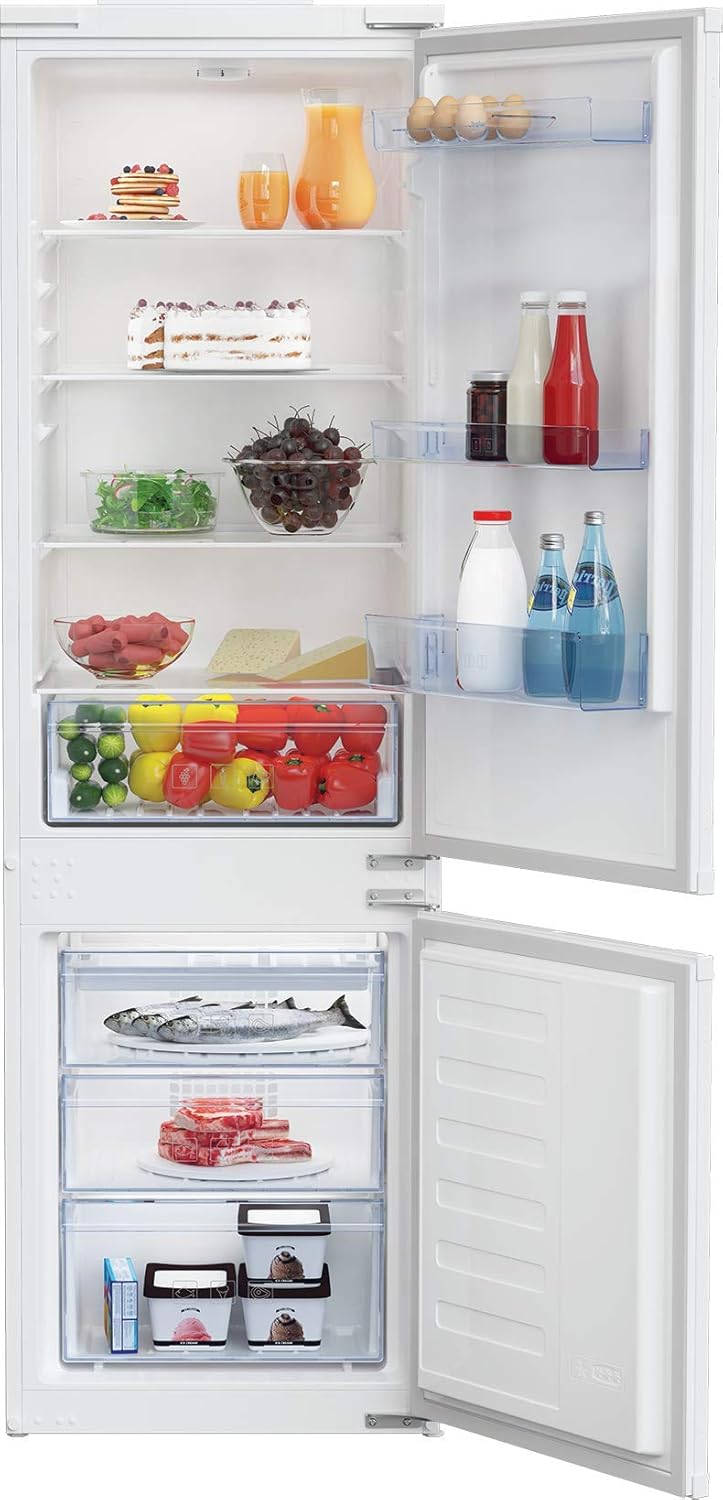 Beko, Kühl-Gefrierkombination, 271 l, 35 dB, BCSA285K4SN b100 integrierbare Kühl-/Gefrierkombination, Gesamtrauminhalt