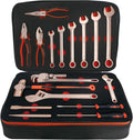 WEDO, Werkzeug-Sets, Funkelfreies Werkzeug-Set, 17-teilig, Funkenfreies Sicherheitswerkzeug-Set mit Hammern, Schraubendrehern