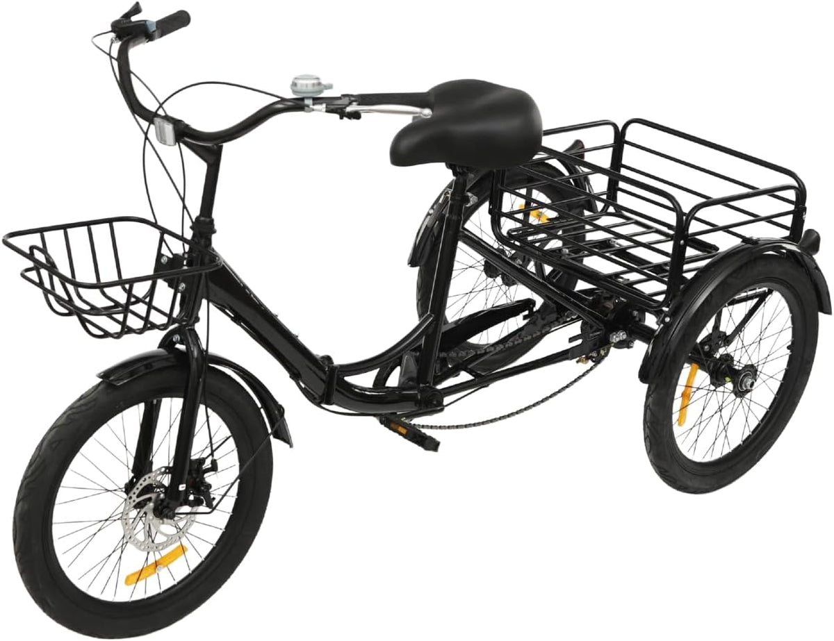 Mqwdxzfes, Fahrrad, 20 Zoll, Kohlenstoffstahl, Gummi, PU, Schwamm, PVC, Blau, Rot, Weiß, Schwarz