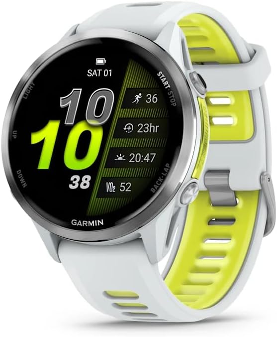 Garmin, Smartwatch, Forerunner 970, Whitestone-Gehäuse