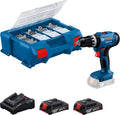 Bosch Professional, Akkuschrauber, 2.0 Ah, 10 mm, 18V, System Akku Schlagbohrschrauber GSB -25