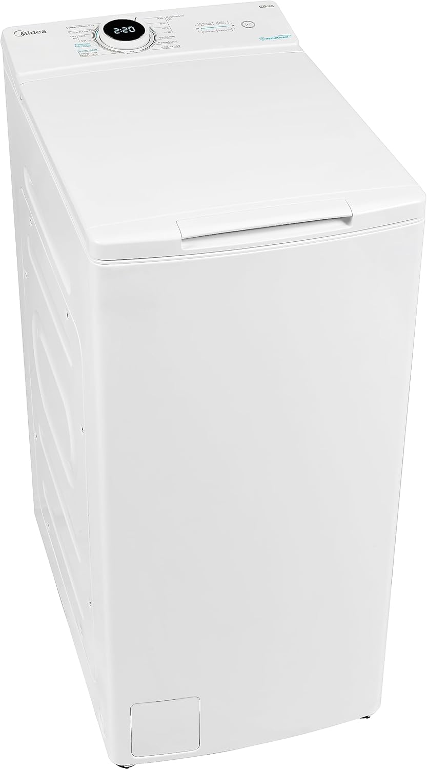 Midea, Waschmaschine, 8kg, Toplader BLDC Motor Energieklasse A weiß MF10ET80B