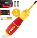 Wiha, Akkuschrauber, elektrischer Schraubendreher speedE® II electric (44318), Batterien, USB-Ladekabel, L-Boxx Mini)