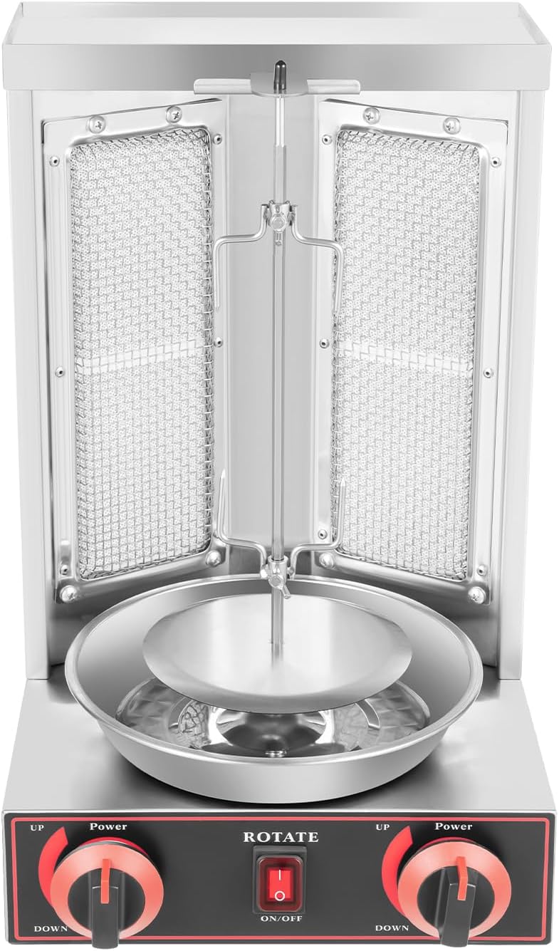 XIAYUHE, Elektrische Tischgrills, 8kg/17.6lbs, 3000W, Rostfreier Stahl, Schwarz