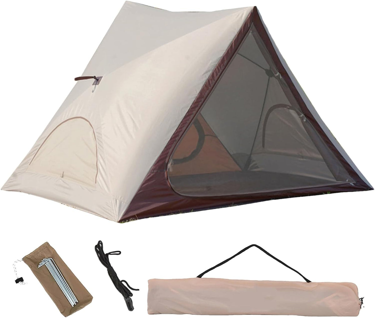 Mimoqk, Strandmuschel, Backpacking, Auto Open Dreiecks-Sonnenschale, faltbar, Outdoor Shade