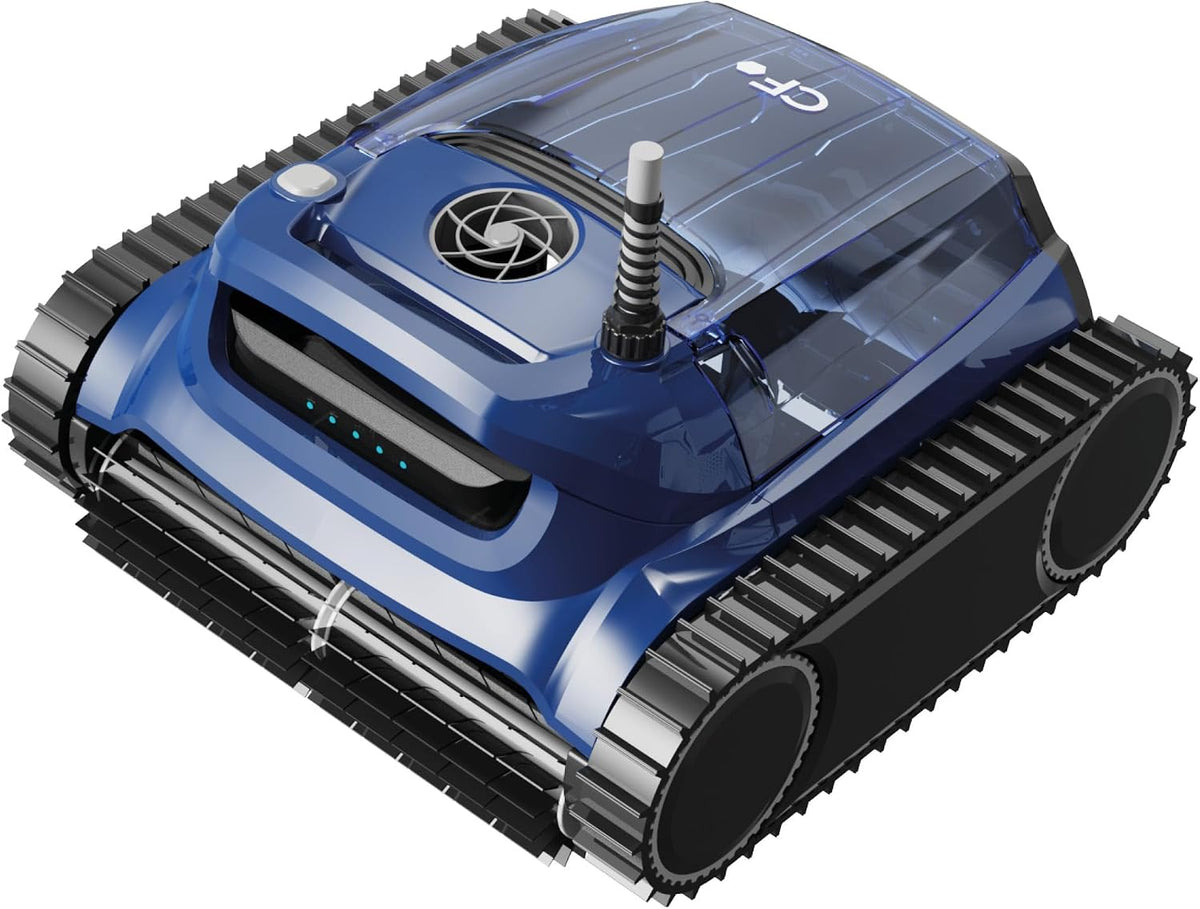 POWERHAUS24, Poolroboter, 460 mm, 420 mm, 200m, 18 m, Elektrischer CF 600 CL, vollautomatisch, für Boden & Wände