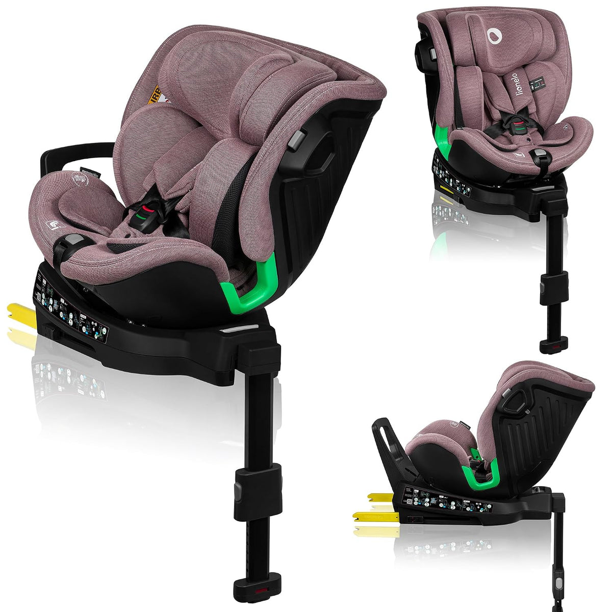 Lionelo, Kindersitz, 150 cm, HARMONY I-SIZE Drehbarer 360° für Kinder von 40