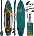 GENREEN, SUP-Board, 335x86cm, Paddleboard, (Extra Groß) Stand up Paddle Board für Aller, Aufblasbare Paddleboard für Adults mit Allem Zubehör