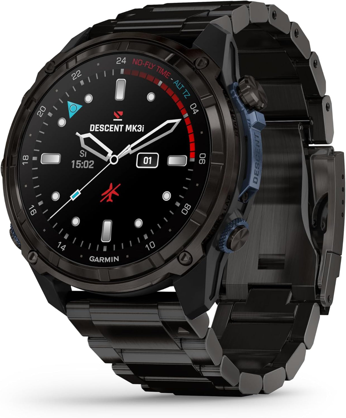 Garmin, Smartwatch, Descent Mk3i Tauchcomputer und Multisport GPS, Air Integration