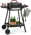Klarstein, Elektrogrill, 40 x 36 cm, 2000 W, Gatsby Standgrill Tischgrill, Leistung:, EasyGrill Concept, zwei Seitentische
