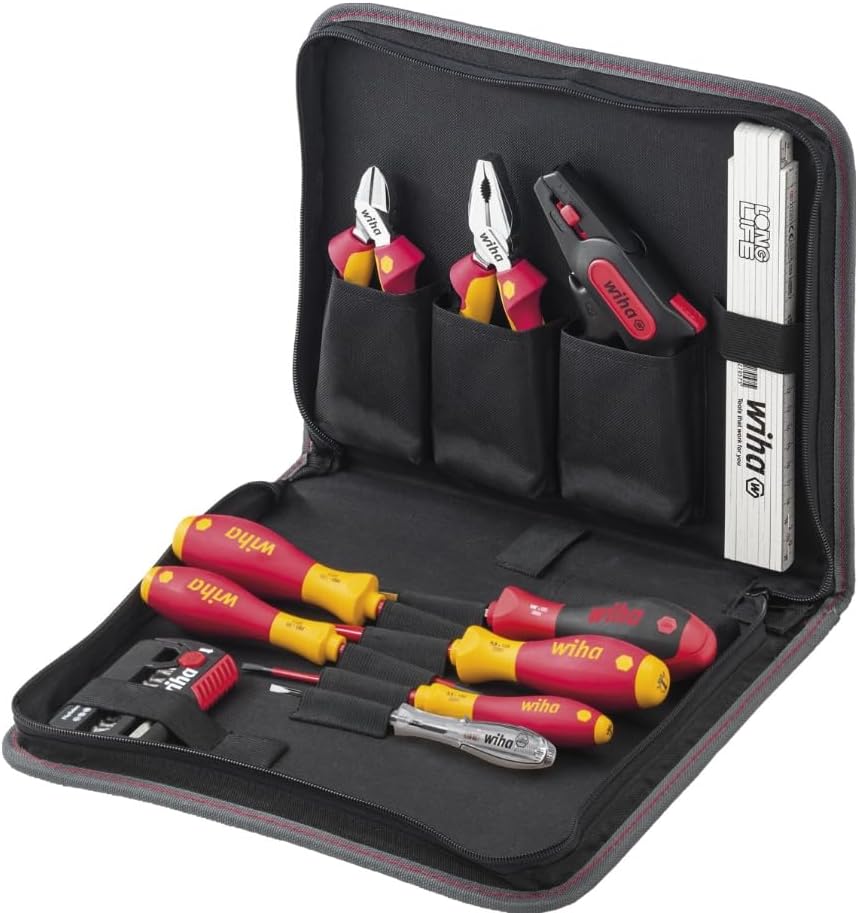 Wiha, Werkzeug-Sets, Werkzeug Set Elektriker 33-tlg. inkl. Werkzeugmappe I