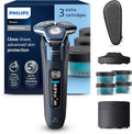PHILIPS, Elektrorasierer, Shaver Series 7000, Elektrischer Rasierer für Herren, Nass- und Trockenrasierer, ausklappbarer Trimmer