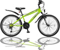 Talson, Mountainbike, 26 Zoll, Fahrrad mit Gabelfederung und Beleuchtung mit 21-Gang