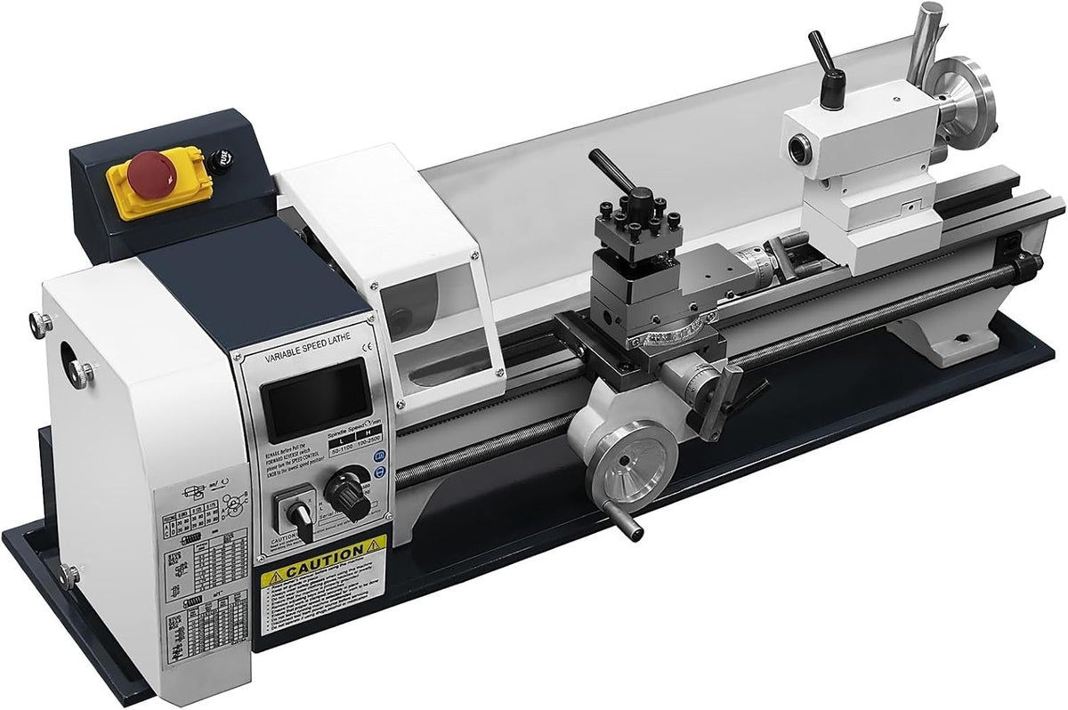 Sihao, Metalldrehmaschinen, 1500W, Mini Metalldrehmaschine, 220MMx500MM Mini-Tisch-Metalldrehmaschine Drehmaschine