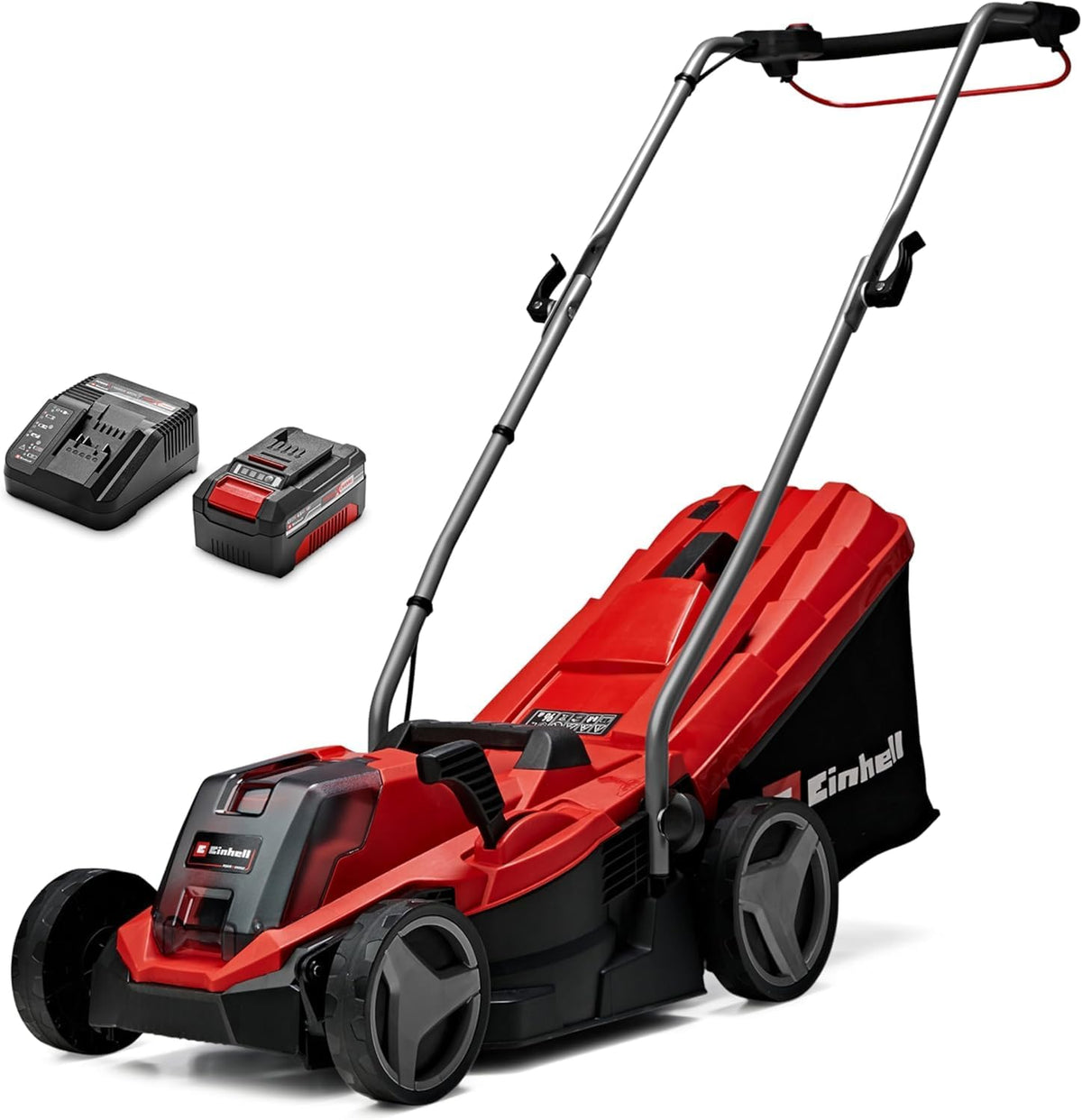 Einhell, Rasenmäher, 4,0 Ah, 33 cm, 200 m, 65 mm, Akku- GE-cm 18/33 Li Kit Power X-Change