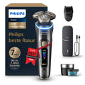 PHILIPS, Rotationsrasierer, Rasierer i9000 Prestige Ultra, elektrischer Nass- und Trockenrasierer für Herren, Druck- und Bewegungssensor
