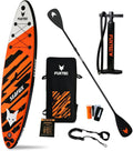 Fuxtec, SUP-Board, 320 x 81 x 15 cm, 150kg, Aufblasbares SUP Board Set, Stand Up Paddle Board mit 3 Finnen, Touring-Board belastbar bis