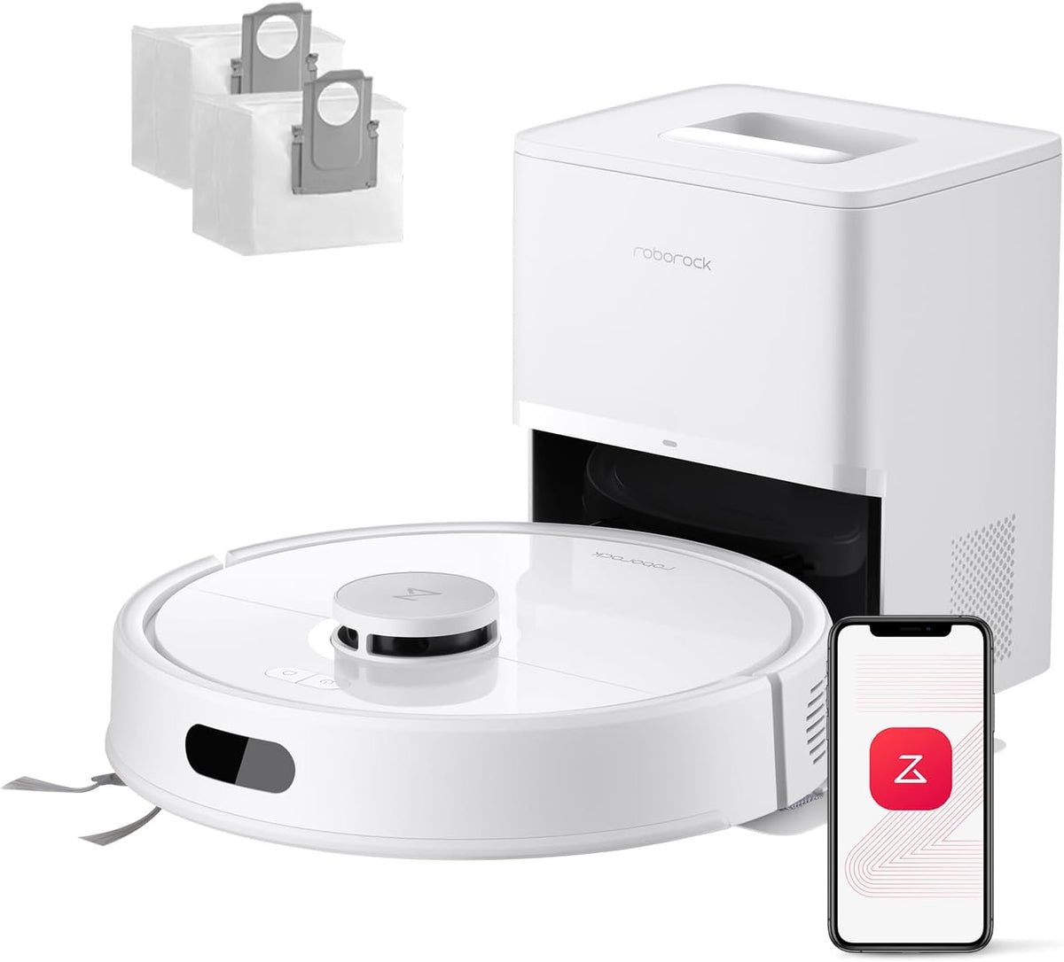 roborock, Saugroboter, Q7 L5+ Set mit Wischfunktion Absaugstation, 8.000 Pa