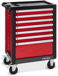 Steinbock, Werkzeugschränke, Werkstattwagen L 178-teilig, H97xB77xT46 cm, Schwarz/Rot