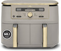 Ninja, Heissluftfritteuse, 9,5 L, Dual Zone digitale Heißluftfritteuse, 6-in-1, Stone/Gold
