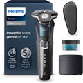 PHILIPS, Elektrorasierer, Shaver 5000, Elektrischer Rasierer für Herren: Nass- und Trockenrasur, ausklappbarer Trimmer