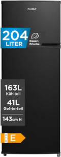Comfee, Kühl-Gefrierkombination, 143cm, RCT284DK2A Kühl-/Gefrierkombination/Gefrierteil oben/176