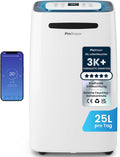 Pro Breeze, Luftentfeuchter, 195m, 30 m, 25L, in 24h Entfeuchtungsleistung - Raumgröße ca. ³ (~ ²) - mit, Digitalanzeige