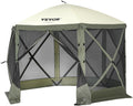 VEVOR, Pavillon, Pop-Up- zelt, Pop-Up-Zelt mit 6-seitigem Baldachin, Sonnenschutz mit 6 abnehmbaren Sichtschutz-Windtüchern und