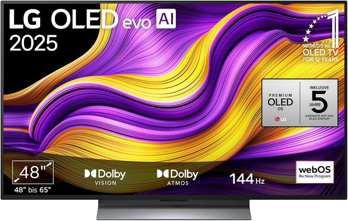 LG, Fernseher, 121 cm, OLED48G56LS TV 48' OLED evo (α11 4K AI-Prozessor, webOS 25, Dolby Vision, bis zu 120Hz) [Modelljahr 2025]