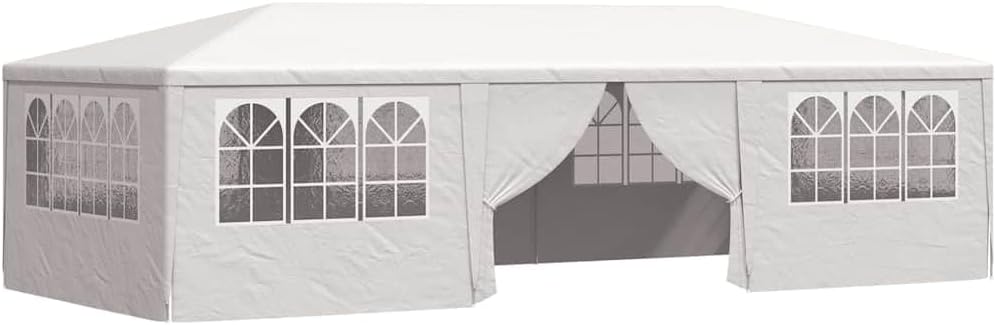 vidaXL, Pavillon, 9 m, weiß, Profi-Partyzelt mit Seitenwänden 4× 90 g/m²