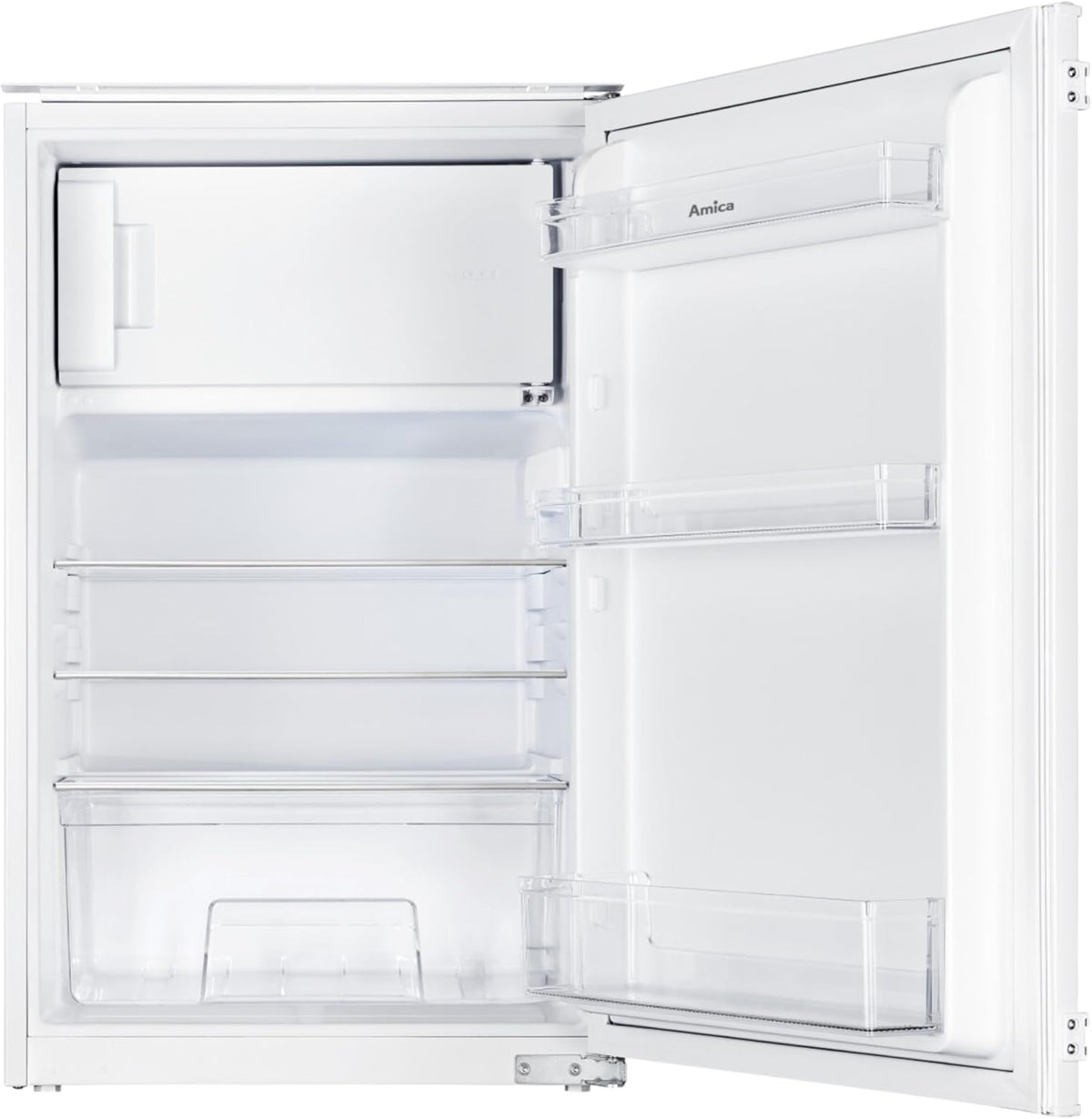 Amica, Kühl-Gefrierkombination, 87,3 x 54 x 55 cm, 116L, Einbau Kühlschrank mit Gefrierfach EKS 16171-1