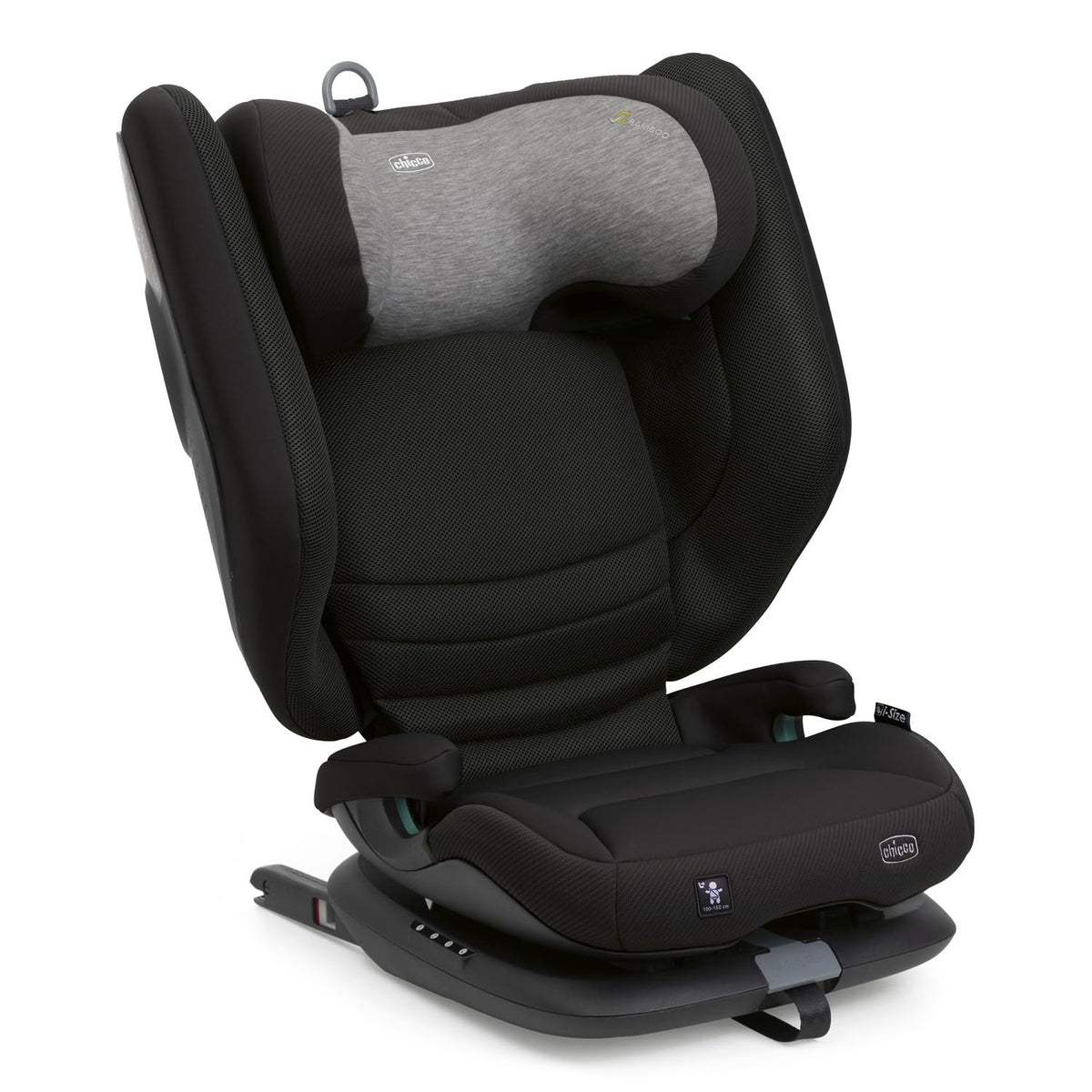 Chicco, Kindersitz, 150 cm, Fold&Go S i-Size (ECE R129/04), 100-, mit starren Isofix Konnettoren, Gruppe 2/3 für Kinder von 3-12 Jahren