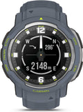 Garmin, Smartwatch, 45 mm, Instinct Crossover, GPS-Hybrid-, Granitblau/Silber