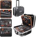 REALTEK, Werkzeug-Sets, Werkzeugkoffer 123 tlg Werkzeug Set mit Trolley-Funktion