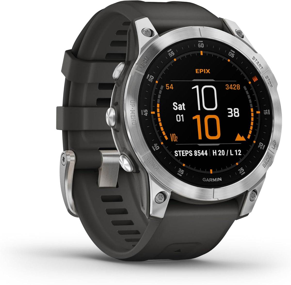 Amazon Renewed, Smartwatch, Garmin [ ] EPIX (Gen2), GPS-Multisport- 1, 3' AMOLED-Touchdisplay, TOPO-Karten, 60 Sport-Apps