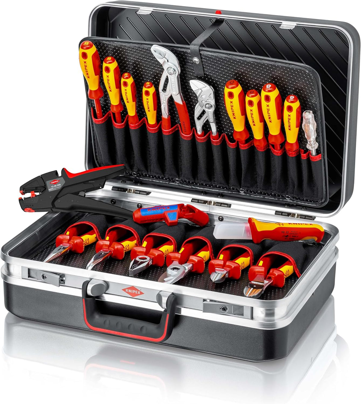 KNIPEX, Werkzeug-Sets, Werkzeugkoffer Vision24 Elektro, 00 21 20