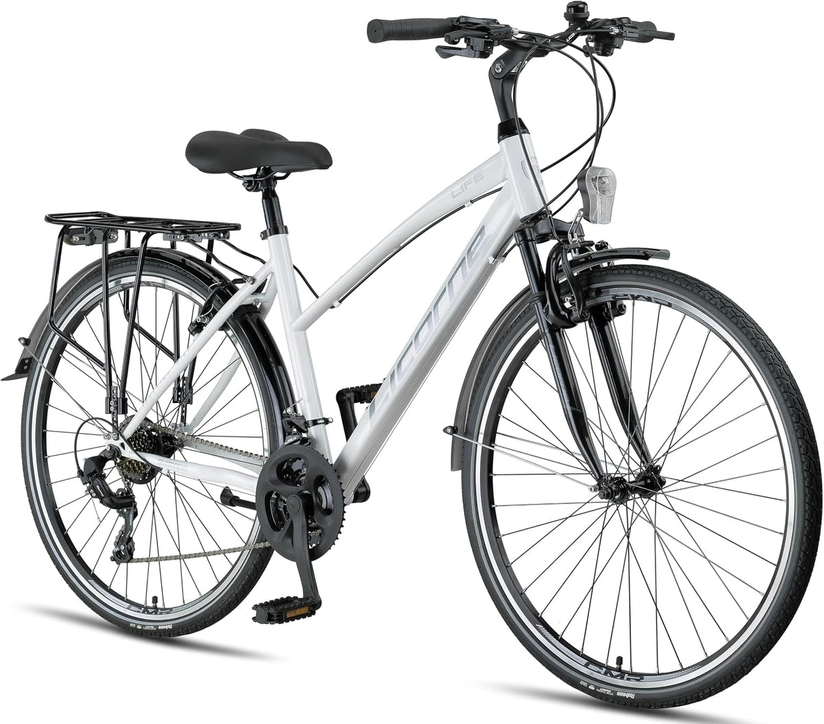 Licorne Bike, Fahrrad, Bike, Premium Trekking in 28' für Herren Jungen Mädchen Damen 21